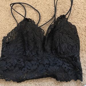 black top bra lace